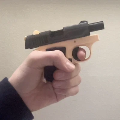 Stress shot mini 1911 và gravity knife (đồ fidget)