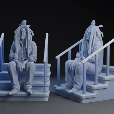 Tượng Bob Marley: 3 Little Birds