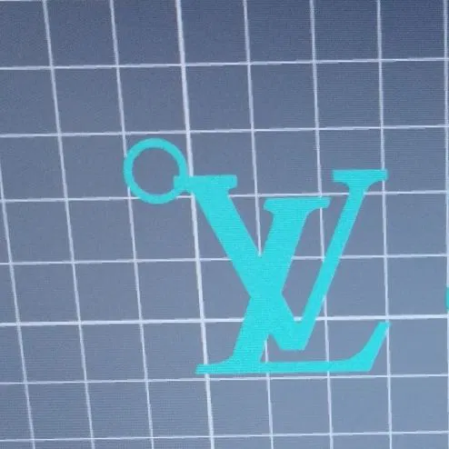 Móc Khóa Logo Louis Vuitton In 3D Đẹp Mắt - Image 1