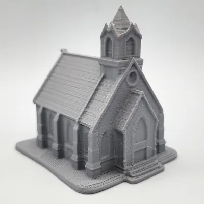 Mô Hình Nhà Thờ Tí Hon 3D Cho Game RPG & Trang Trí