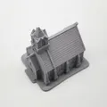 Mô Hình Nhà Thờ Tí Hon 3D Cho Game RPG & Trang Trí - Thumbnail 2