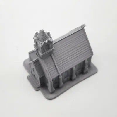 Mô Hình Nhà Thờ Tí Hon 3D Cho Game RPG & Trang Trí