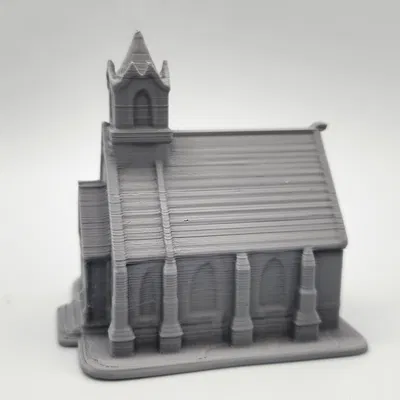Mô Hình Nhà Thờ Tí Hon 3D Cho Game RPG & Trang Trí