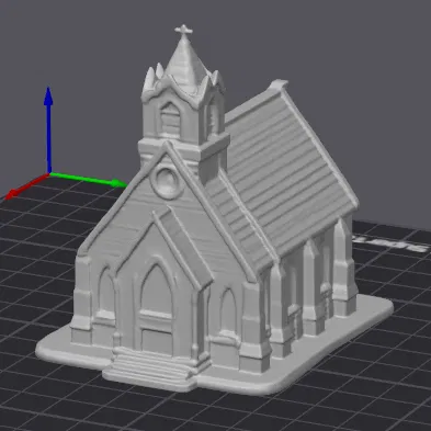 Mô Hình Nhà Thờ Tí Hon 3D Cho Game RPG & Trang Trí