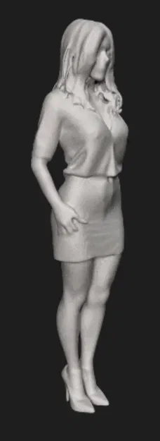 Mô Hình Nhân Vật Người Phụ Nữ Thổ Nhĩ Kỳ Low Poly - Image 1