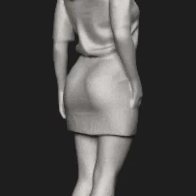 Mô Hình Nhân Vật Người Phụ Nữ Thổ Nhĩ Kỳ Low Poly