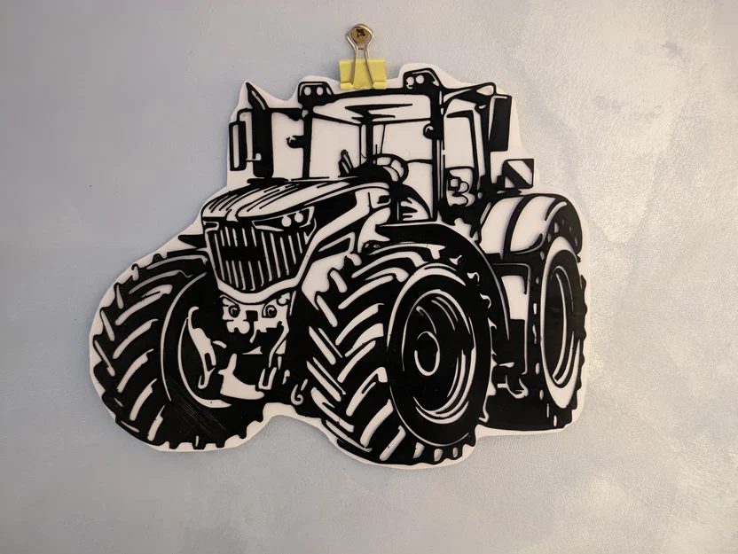 Trang Trí Tường Máy Kéo Fendt 1050 Vario 3D Độc Đáo - Image 1