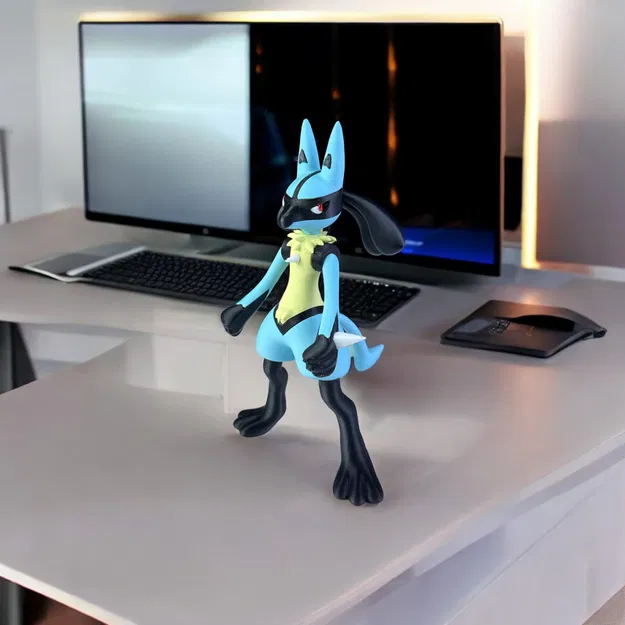 Mô Hình 3D Lucario và Dratini Print-in-Place - Image 1
