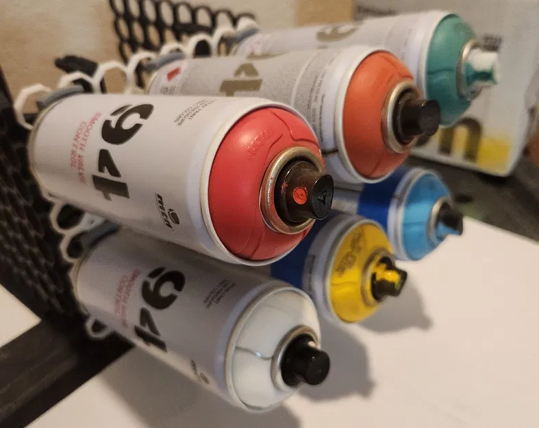 Giá treo lon sơn xịt Multiboard (Multiboard Spray Paint Can Holder) - Image 1