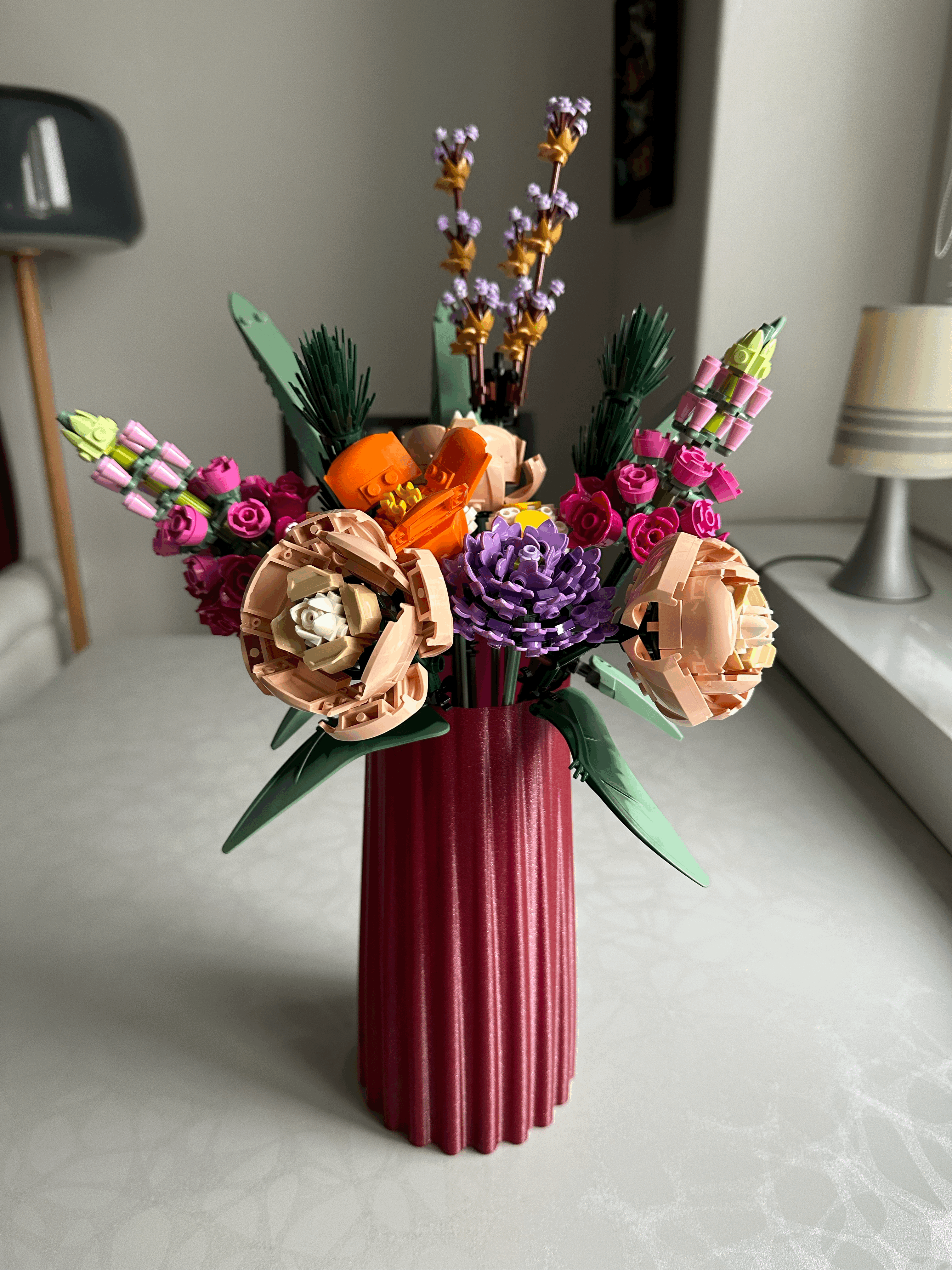 Bình Hoa 3D Độc Đáo - Thoải Mái Sáng Tạo Với Hoa Lego