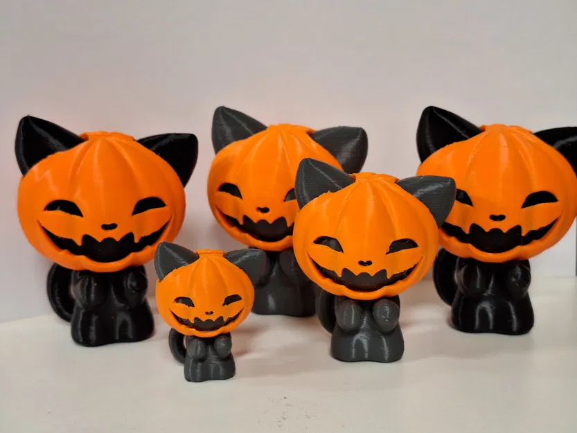 Pumpkin Cat v2.0 – Mèo Halloween đội mặt nạ bí ngô - Image 1