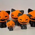 Pumpkin Cat v2.0 – Mèo Halloween đội mặt nạ bí ngô - Thumbnail 1
