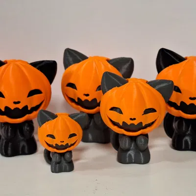 Pumpkin Cat v2.0 – Mèo Halloween đội mặt nạ bí ngô