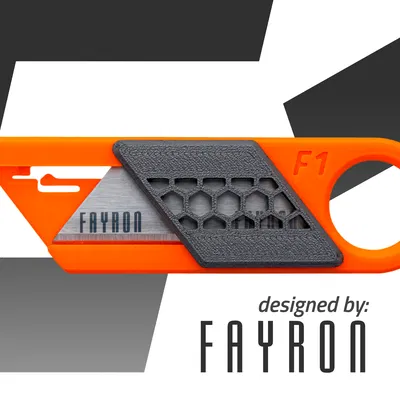 Dao rọc Utility Knife F1 in 3D