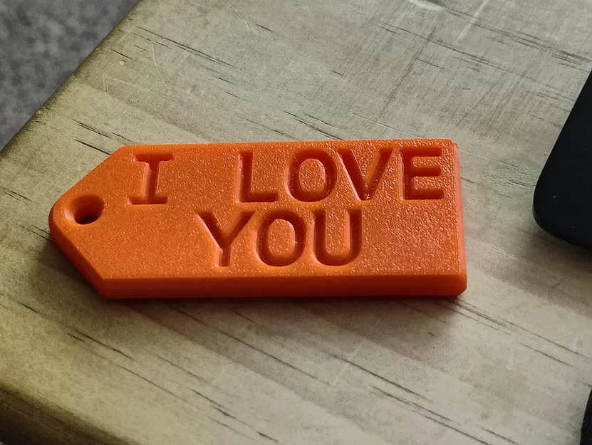 Móc Khóa "I Love You" 3D Print - Quà Tặng Độc Đáo - Image 1