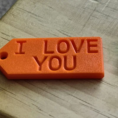 Móc Khóa "I Love You" 3D Print - Quà Tặng Độc Đáo