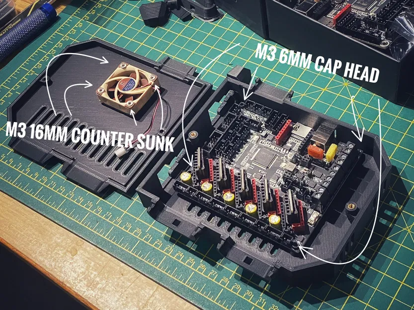 Nâng cấp case mainboard Sovol SV06 cho SKR 3 EZ (Sovol SV06 SKR 3 EZ Mainboard Case Upgrade) - Image 8