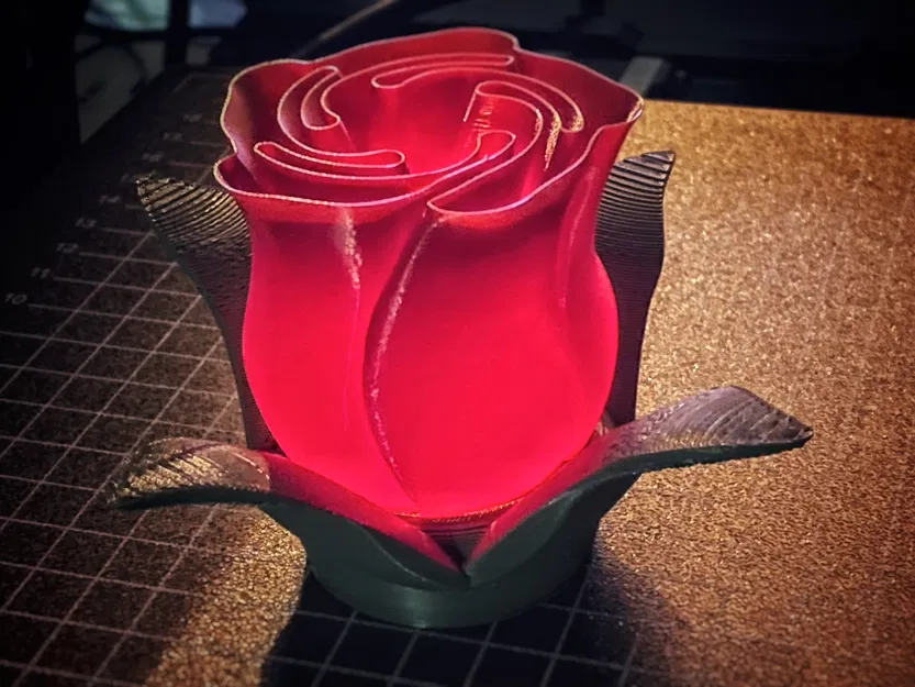 Nụ hồng Valentine: Electric Tea light cho Spiral Vase Rose - Image 3