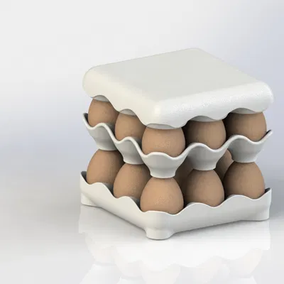 Giá Đỡ Trứng 3D Tiện Lợi - Sắp Xếp Gọn Gàng 9 Quả