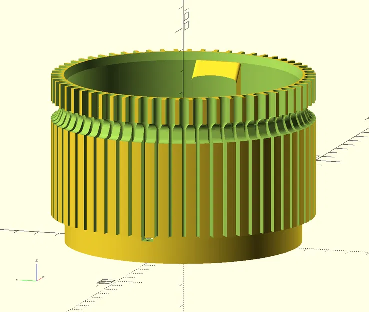 Máy đan vớ tròn - Cylinder tham số OpenSCAD - Image 1