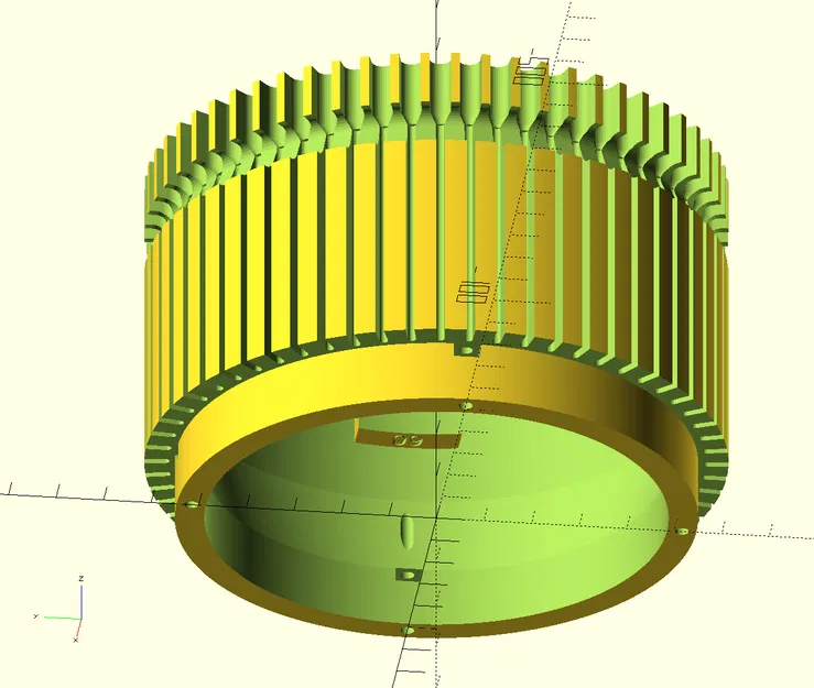 Máy đan vớ tròn - Cylinder tham số OpenSCAD - Image 2