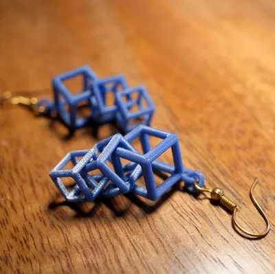 Móc bông tai triple cube (triple cube ear hangers)