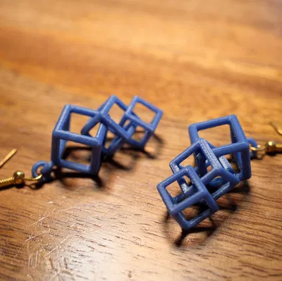 Móc bông tai triple cube (triple cube ear hangers)