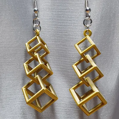 Móc treo tai hình 3 khối lập phương (triple cube (ear) hangers)