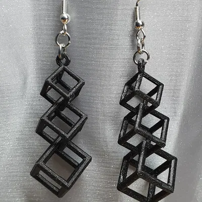 Móc treo tai hình 3 khối lập phương (triple cube (ear) hangers)