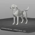 Mô Hình Chó Labrador Low Poly 3D Độc Đáo - Thumbnail 3