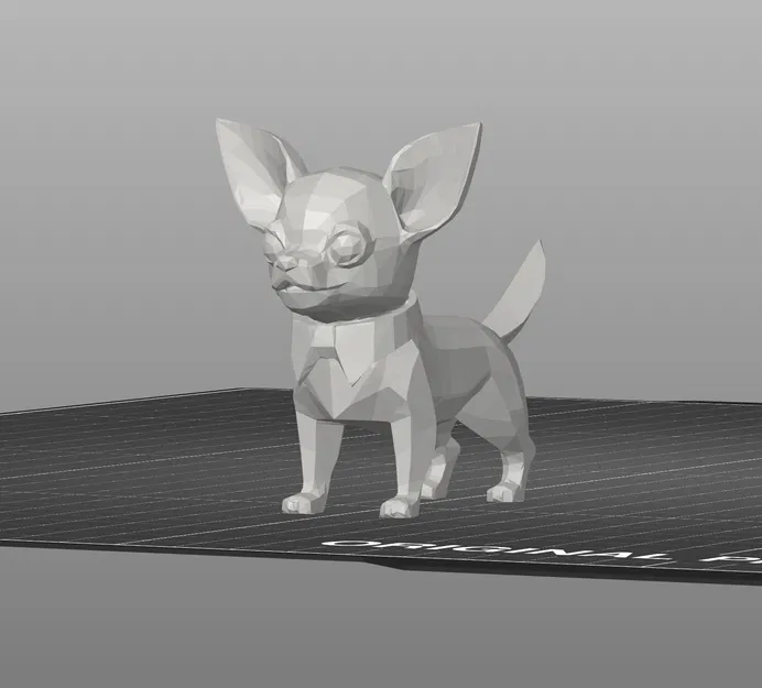 Mô Hình Chó Chihuahua Low Poly Đáng Yêu - File STL In 3D - Image 2