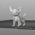 Mô Hình Chó Chihuahua Low Poly Đáng Yêu - File STL In 3D - Thumbnail 2