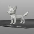 Mô Hình Chó Chihuahua Low Poly Đáng Yêu - File STL In 3D - Thumbnail 3