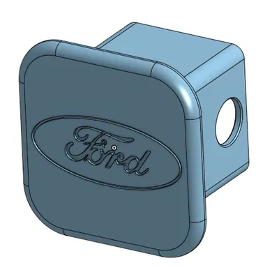 Nắp Che Ống Khớp Nối Xe Ford Logo Dập Nổi