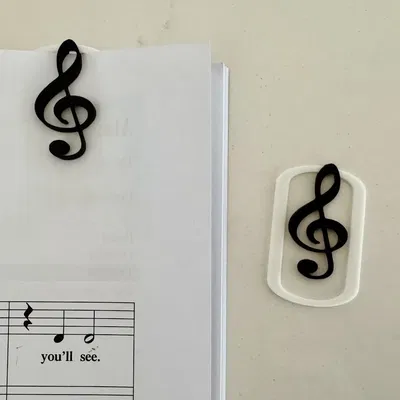 Kẹp giấy đánh dấu bản nhạc: Khóa Sol (Treble Clef)