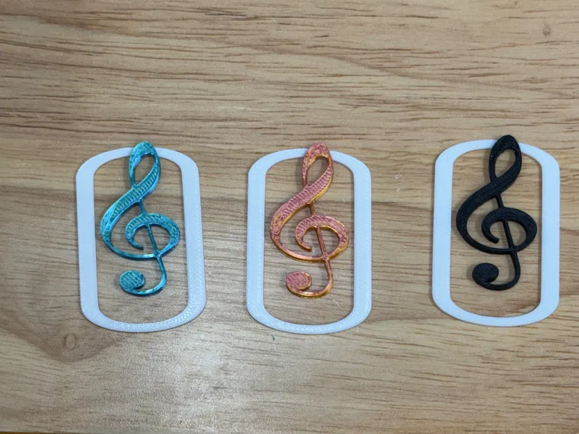 Kẹp giấy đánh dấu bản nhạc: Khóa Sol (Treble Clef) - Image 2