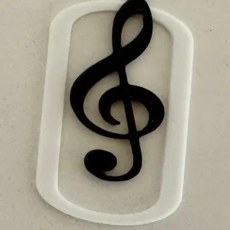 Kẹp giấy đánh dấu bản nhạc: Khóa Sol (Treble Clef)