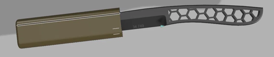 Dao Găm Tự In 3D Độc Đáo Kèm Vỏ Bao - Image 4