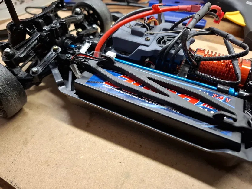 Holder pin LiPo cho Tamiya TT02 (Tamiya TT02 Lipo Holder) - Image 3