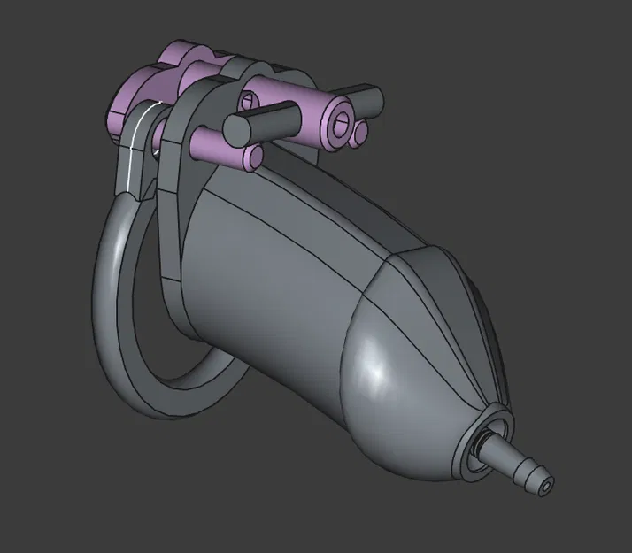 Thiết bị khóa dương vật in 3D (Printable male chastity device) - Image 1