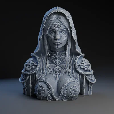 Tượng bán thân Necromancer (Necromancer Bust)