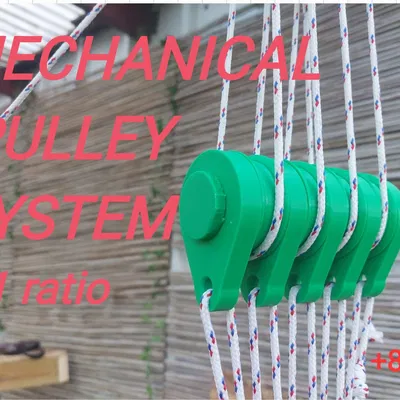 Hệ ròng rọc tỉ lệ 8:1 (chạy thật, hoạt động được!!)