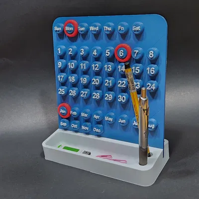 Lịch Bàn 3D "Calendario" - Quản Lý Ngày Tháng & Phụ Kiện Văn Phòng