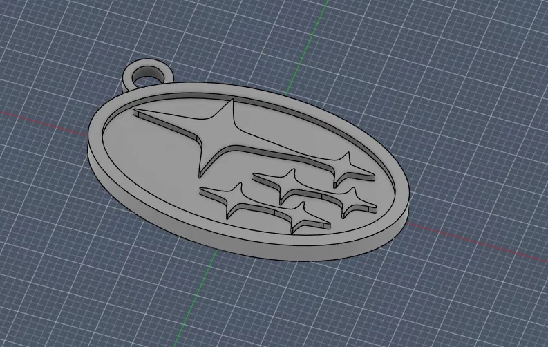 Móc Khóa Biểu Tượng Subaru In 3D - Image 1