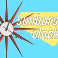 Đồng hồ treo tường Sunburst Mid Century Modern - Thumbnail 1