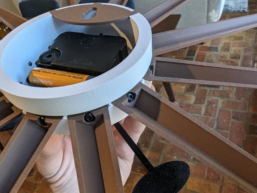 Đồng hồ treo tường Sunburst Mid Century Modern - Image 6