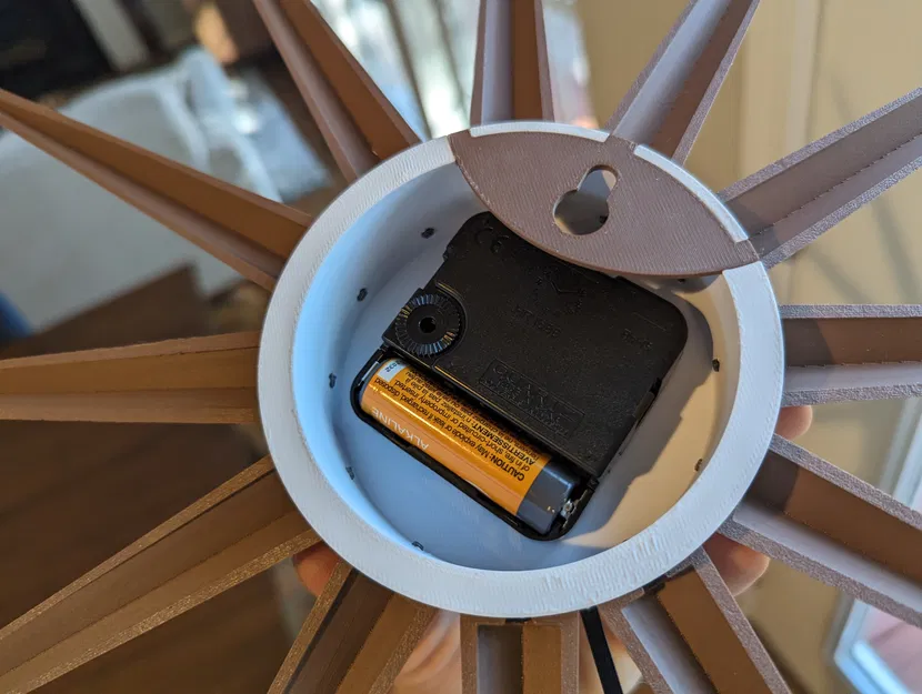 Đồng hồ treo tường Sunburst Mid Century Modern - Image 7