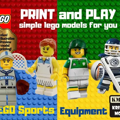 Mô Hình Thiết Bị Thể Thao LEGO - In 3D Độc Đáo