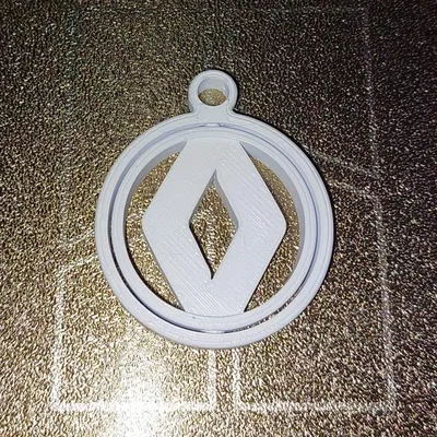 Móc Khóa Logo Renault Xoay Độc Đáo - Phiên Bản 1992-2021