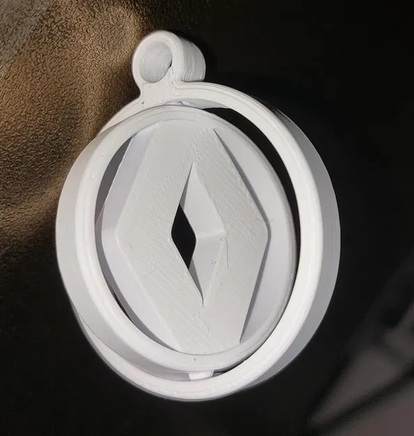 Móc Khóa Logo Renault Xoay Độc Đáo - Phiên Bản 1992-2021 - Image 2